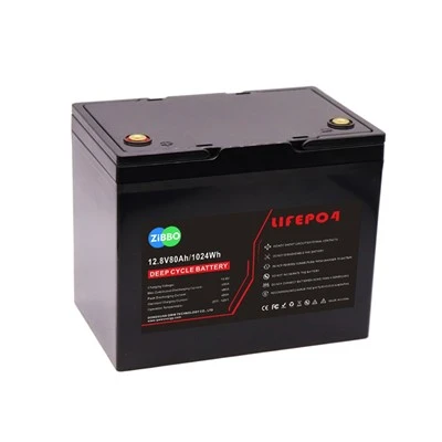 Bateria de cicle profund de fosfat de ferro de liti 12V 80AH